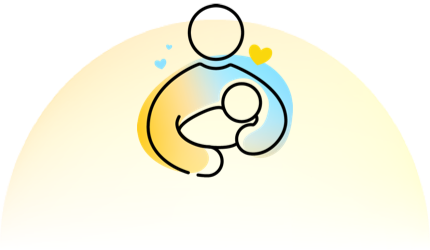 Mother and baby icon